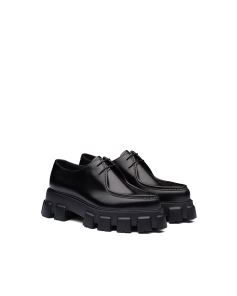 risuolature scarpe prada|prada monolith shoes.